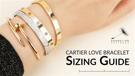 cartier love bracelet inside|cartier love bracelet size chart.